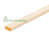 Рейка строганная профилированная хвоя кат. АВ 16-18 х 30-35 х 2.0