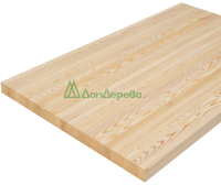 Мебельный щит лиственница кат. Экстра цельный 1200 х 700 х 40