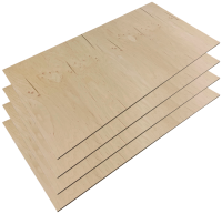 Фанера нешлифованная ФК сорт 4/4 береза 1000 x 400 x 10 (4 шт)