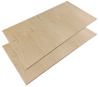 Фанера нешлифованная ФК сорт 4/4 береза 1000 x 400 x 10 (2 шт)