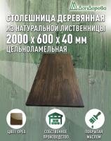 Столешница для кухни листв. покрытая маслом цвет орех 2000 х 600 х 40
