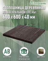 Столешница для кухни хв.покрытая маслом цвет орех кат. АВ  600 х 600 х 40