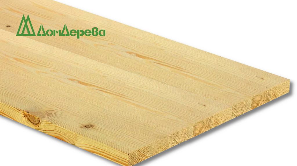 Мебельный щит лиственница кат. АВ 3000 х 800 х 40