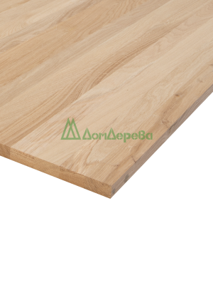 Мебельный щит дуб кат. Рустик цельный 1000 х 400 х 25