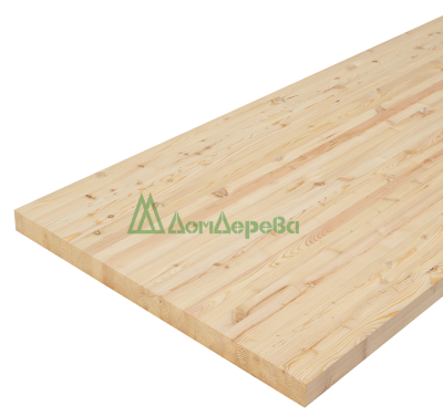 Мебельный щит лиственница кат. АВ 1800 х 800 х 40