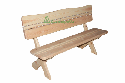 Скамейка со спинкой сосна  1000 х 500