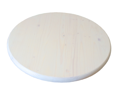 Столешница круглая хв.покрытая маслом цвет белый кат. АВ D  400 х 28