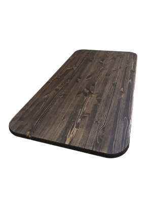 Столешница овальная хв.покрытая маслом цвет орех кат. АВ 1000 х 700 х 28