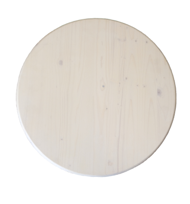 Столешница круглая хв.покрытая маслом цвет белый кат. АВ D  400 х 28