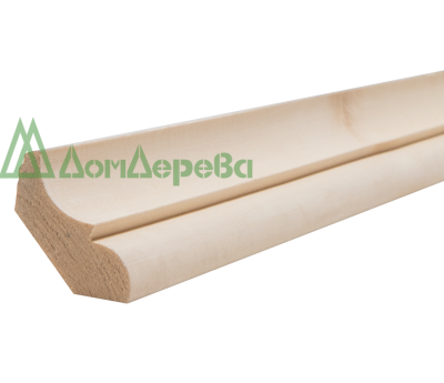 Плинтус липа 40-45 х 2,6 экстра по цене 140.40 руб. – Интернет-магазин пиломатериалов "Дом Дерева"