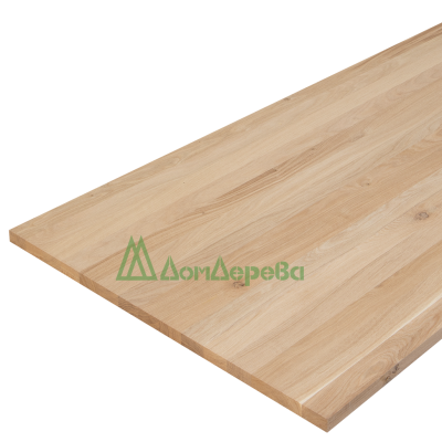 Мебельный щит дуб кат. Рустик цельный 1000 х 400 х 25