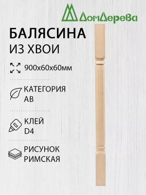 Балясина хв. 60 х 60 х 0,9 (4шт) римская