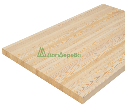Мебельный щит лиственница кат. Экстра цельный 1000 х 700 х 40