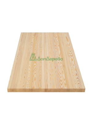 Мебельный щит лиственница кат. Экстра цельный 2400 х 600 х 40