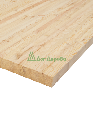 Мебельный щит лиственница кат. АВ 1500 х 800 х 40