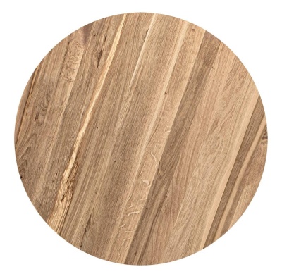 Столешница круглая дуб кат. Рустик цельная D 700 х 25