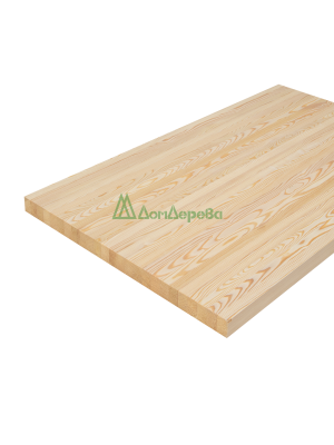 Мебельный щит лиственница кат. Экстра цельный 1500 х 400 х 40