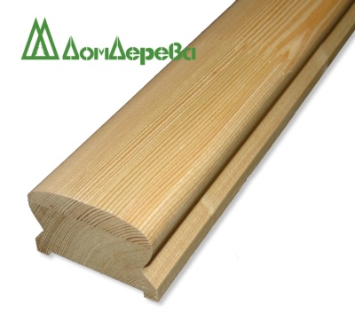 Поручни кат. Экстра клеено-сращ. лиственница 47 х 65 х 3,0