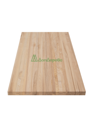 Мебельный щит ясень кат. Экстра цельный 2600 х 600 х 40