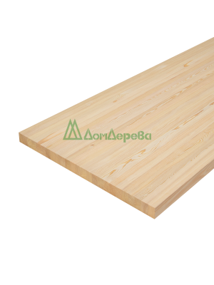 Мебельный щит лиственница кат. А цельный 2500 х 600 х 40