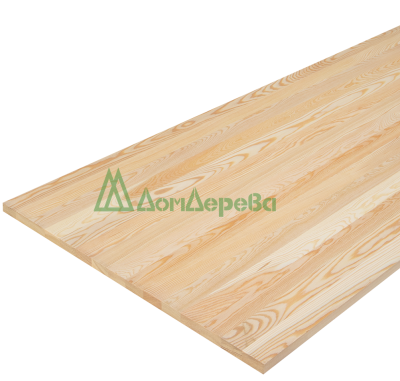 Мебельный щит лиственница кат. Экстра цельный 1500 х 300 х 18