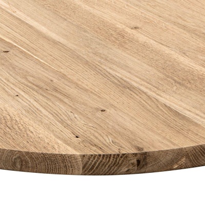 Столешница круглая дуб кат. Рустик цельная D 700 х 25